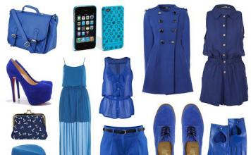 Синий цвет в мужской и женской одежде