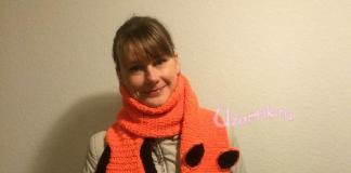 Вязаный шарф-лиса крючком: описание и схемы Схема вязания шарфика лисичка