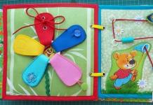DIY educational books made of fabric for children