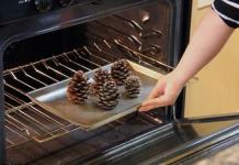How to make a Christmas tree from pine cones