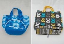 A bag pattern with a butterfly or shopping bags can also inspire...
