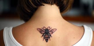 Bee tattoo – meaning and designs for girls and men