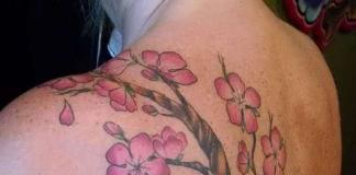 Tattoos on the shoulder blade for girls