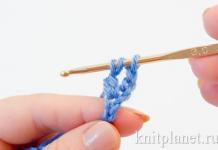 Learning to crochet: crossed and crossed stitches