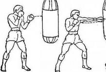 Two-hit combinations of punches and kicks