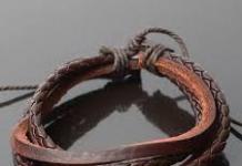 DIY leather bracelets