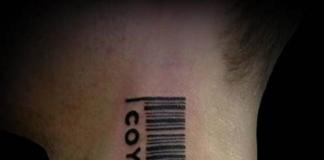 What does a barcode tattoo on the neck mean?